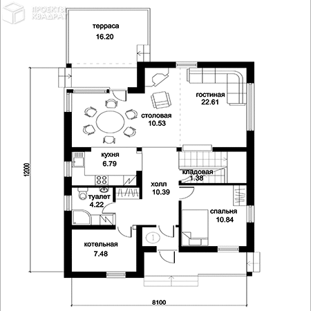 Проект y-143-1s 1-й этаж