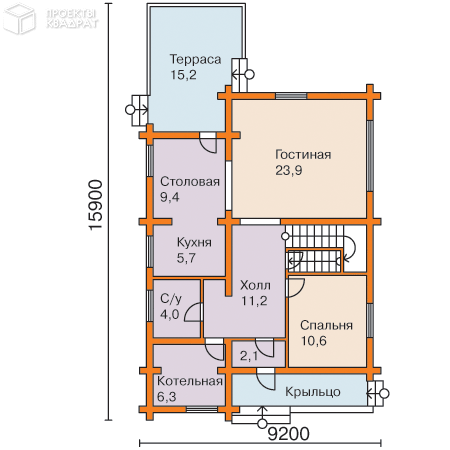 Проект y-156-1d 1-й этаж