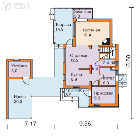 Проект y-188-1s 1-й этаж