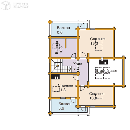 Проект y-196-1d 2-й этаж