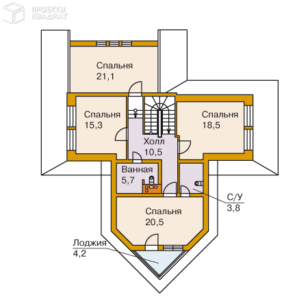 Проект y-219-1d 2-й этаж