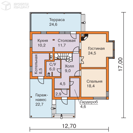 Проект y-258-1s 1-й этаж