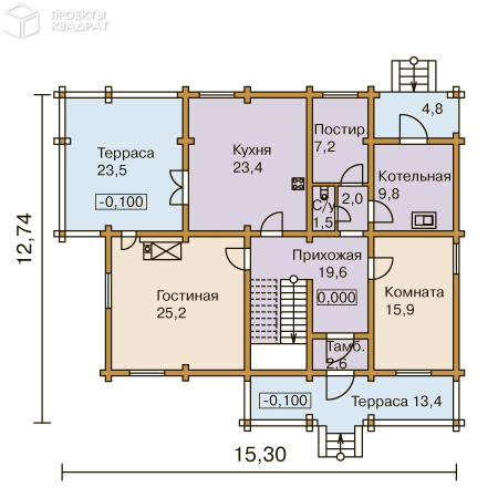 Проект y-261-1d 1-й этаж