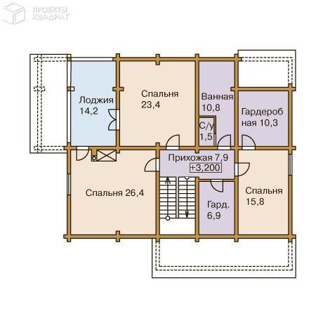 Проект y-261-1d 2-й этаж