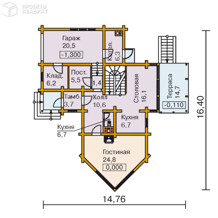 Проект y-272-1d 1-й этаж